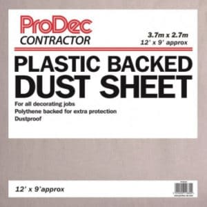 Polythene Backed Dust Sheet 12' x 9'