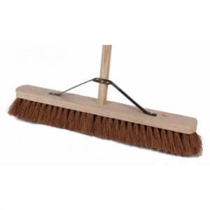 24" Coco Platform Broom With Handle