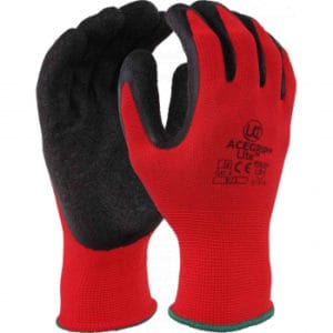 Colour Cut (1) Red Builders Gloves Size 9