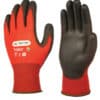 Colour Cut (1) Red P/U Gloves Size 9
