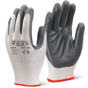 Grey Nitrile Fixers Glove Size 9