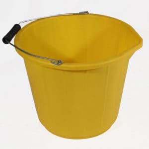 PVC Builders HD Bucket - Yellow 3 Gallon